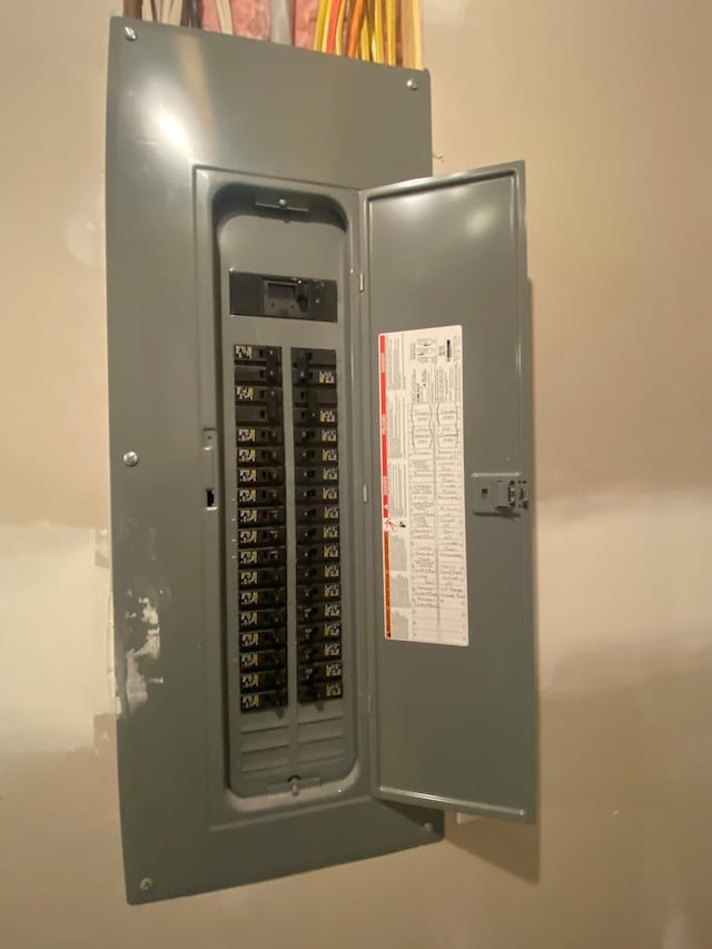 utility room with electric panel