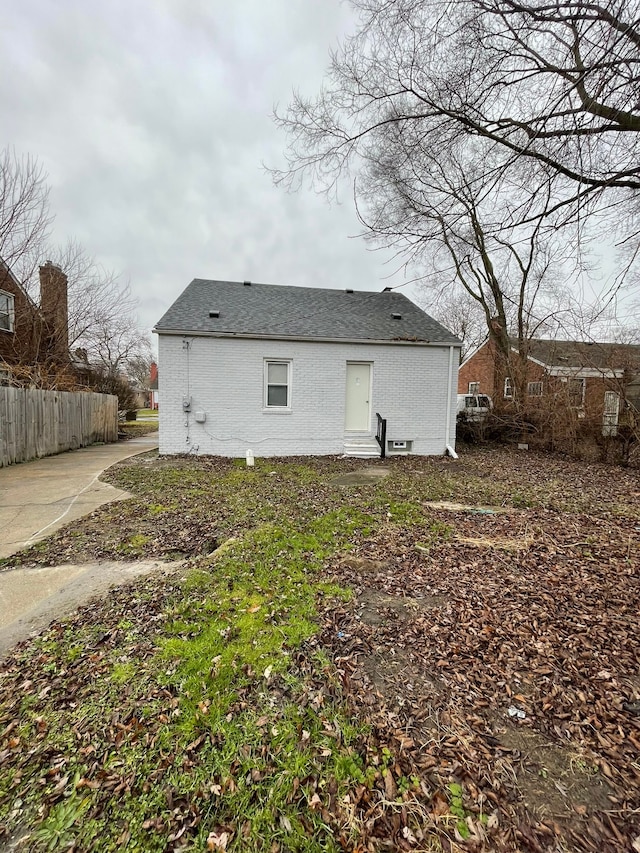 view of back of property