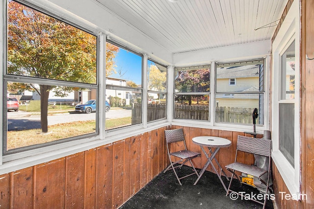 sunroom / solarium with a wealth of natural light