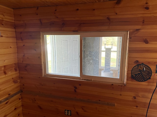 interior details with wood walls