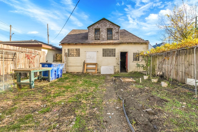 view of rear view of property