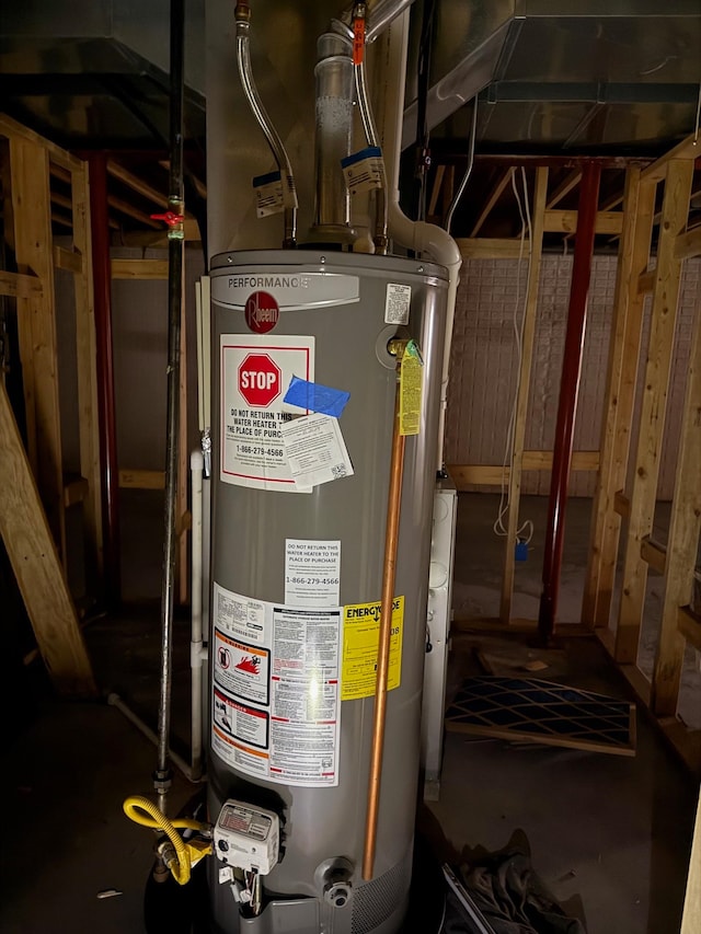 utilities with gas water heater