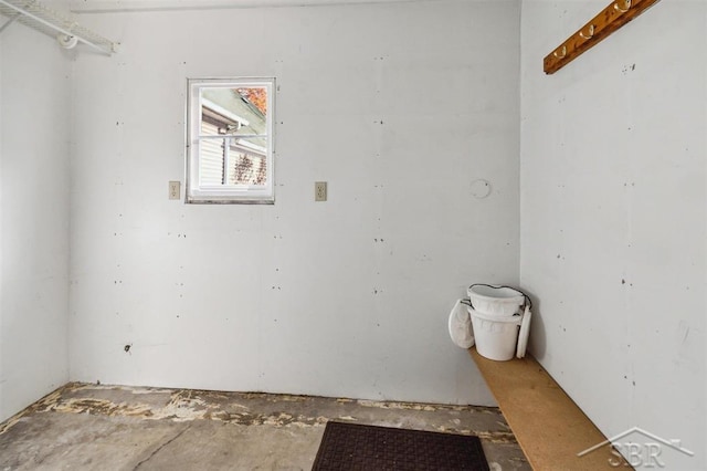 view of clothes washing area