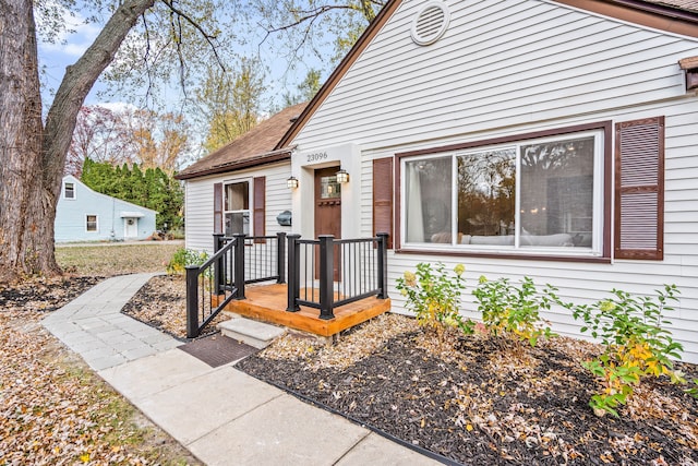 view of bungalow-style home