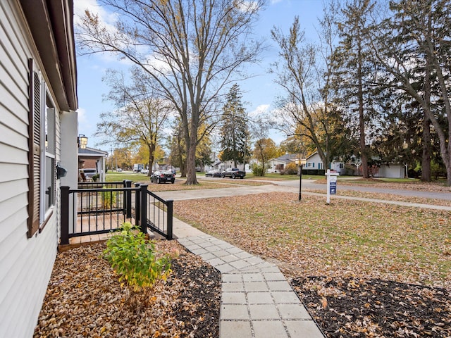 view of yard featuring a porch