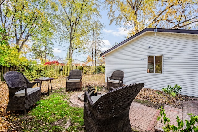 view of yard with a patio