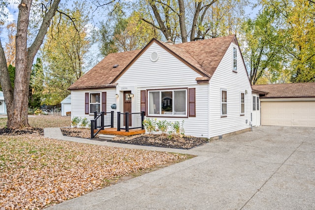 bungalow-style home featuring a garage