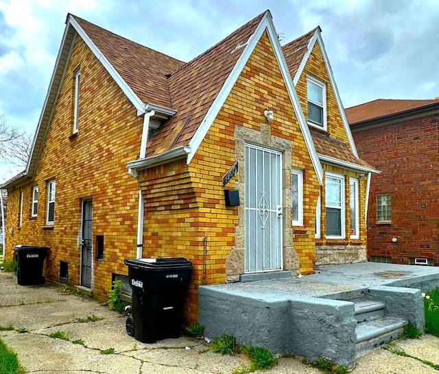 view of rear view of property