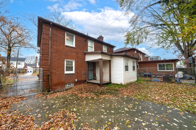 view of rear view of property