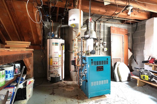 utilities featuring gas water heater