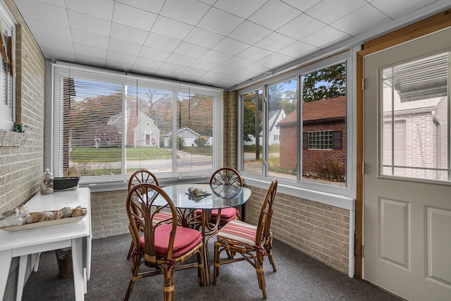 view of sunroom / solarium