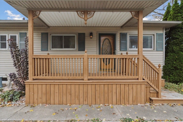 view of front facade with a porch