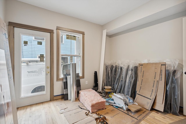 interior space featuring light hardwood / wood-style flooring