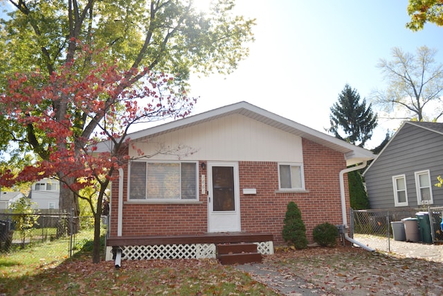 view of bungalow-style home