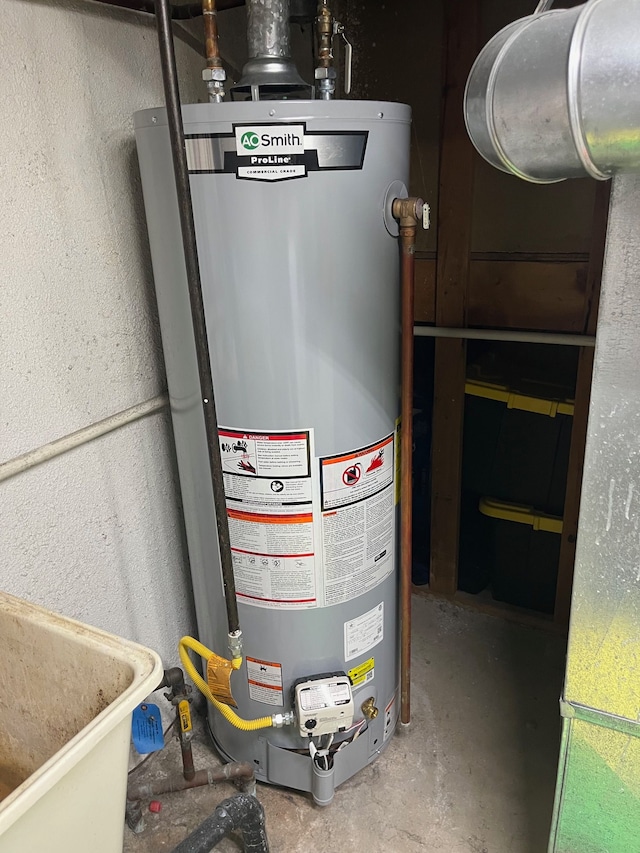 utilities with gas water heater