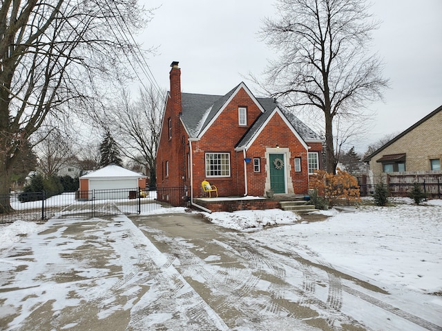 bungalow with a garage