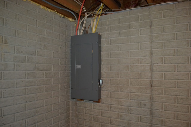 utility room featuring electric panel