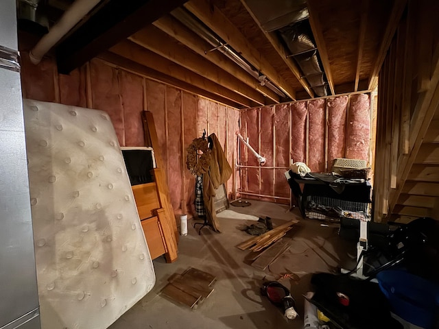 miscellaneous room with concrete flooring