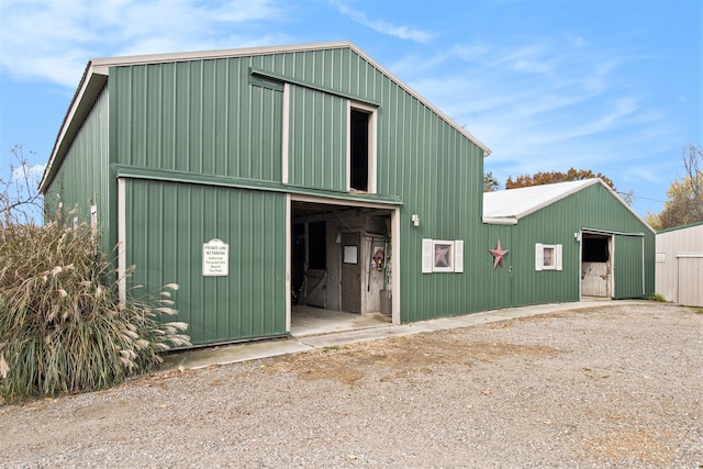 view of outbuilding