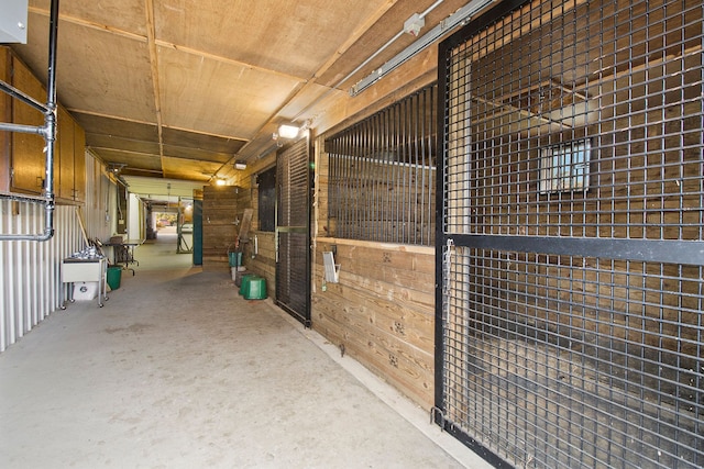 view of horse barn