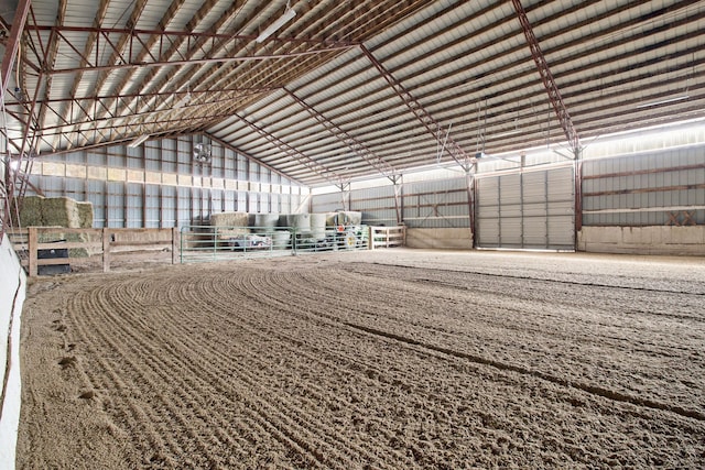 view of horse barn