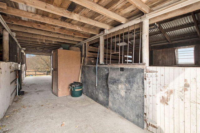 view of horse barn