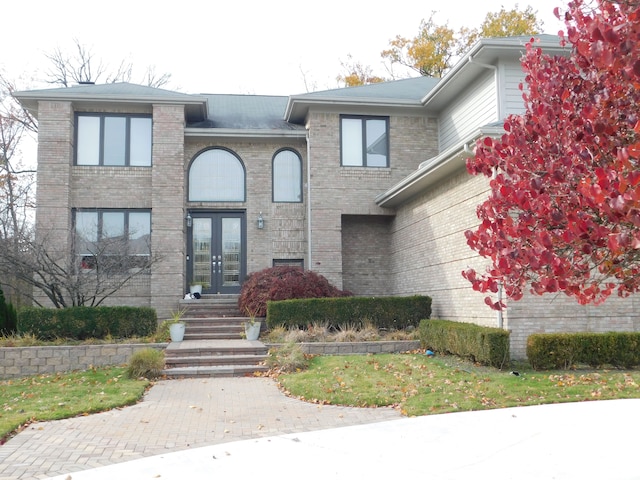 exterior space with french doors