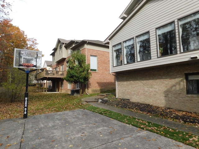 exterior space with a patio and a deck