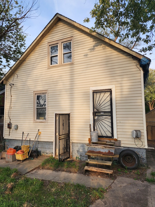 view of back of property