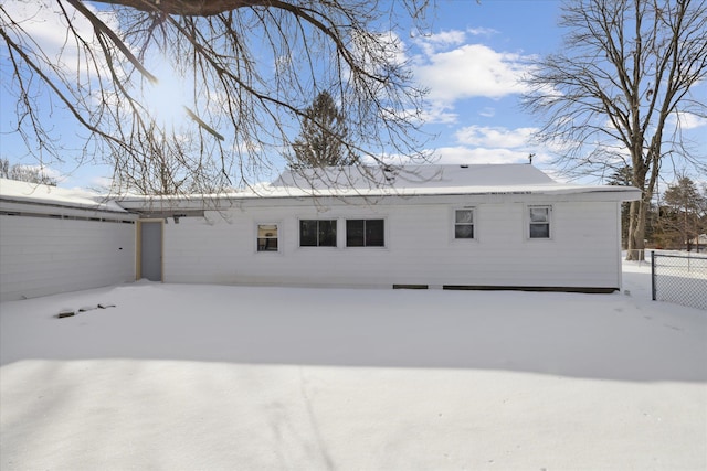 exterior space with fence