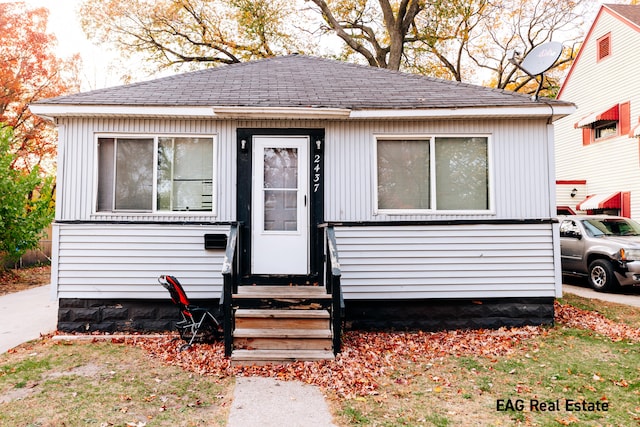 view of bungalow-style home