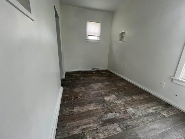 interior space featuring dark hardwood / wood-style flooring