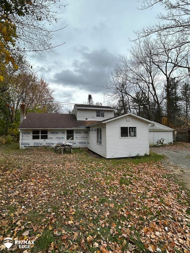 view of rear view of house