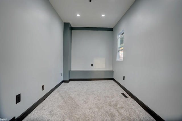 view of carpeted empty room