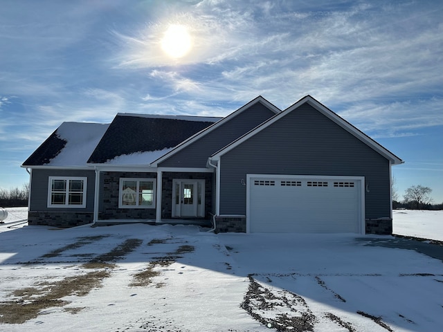 view of front of house featuring a garage