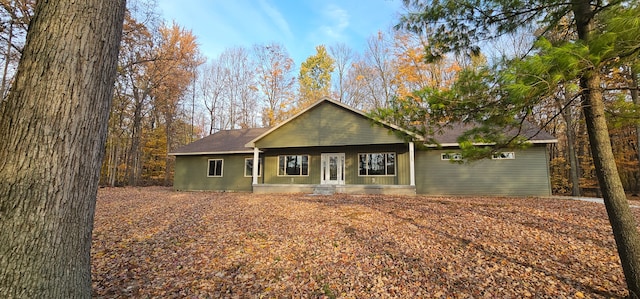 view of ranch-style home