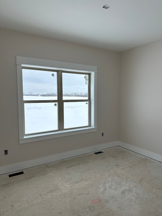 empty room with a wealth of natural light