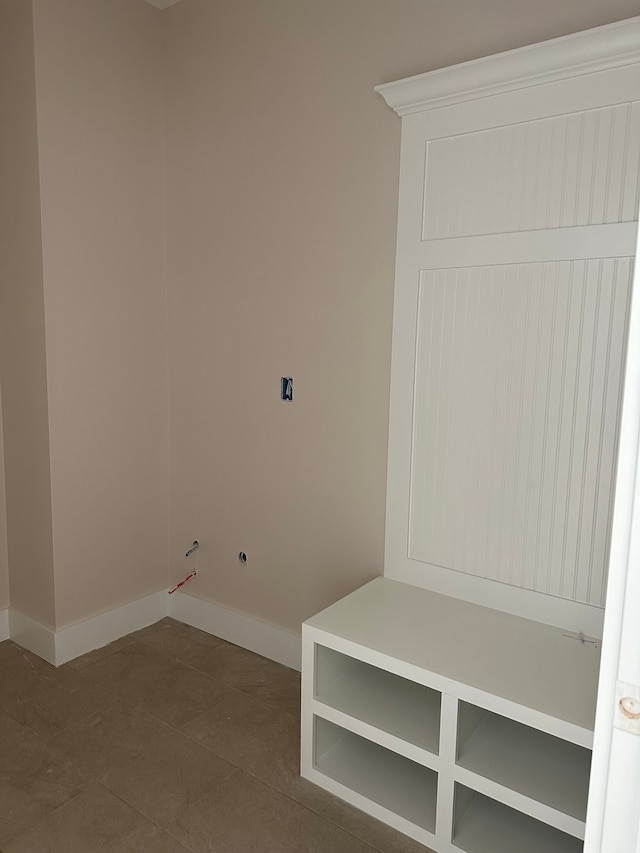 interior space with tile patterned floors