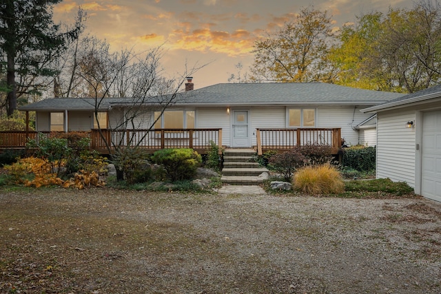 view of ranch-style house