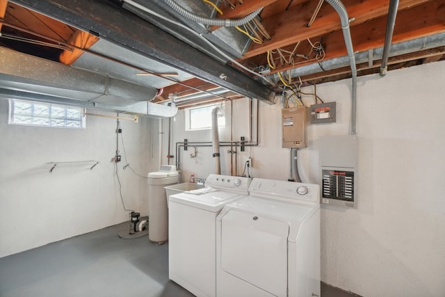 laundry area with separate washer and dryer