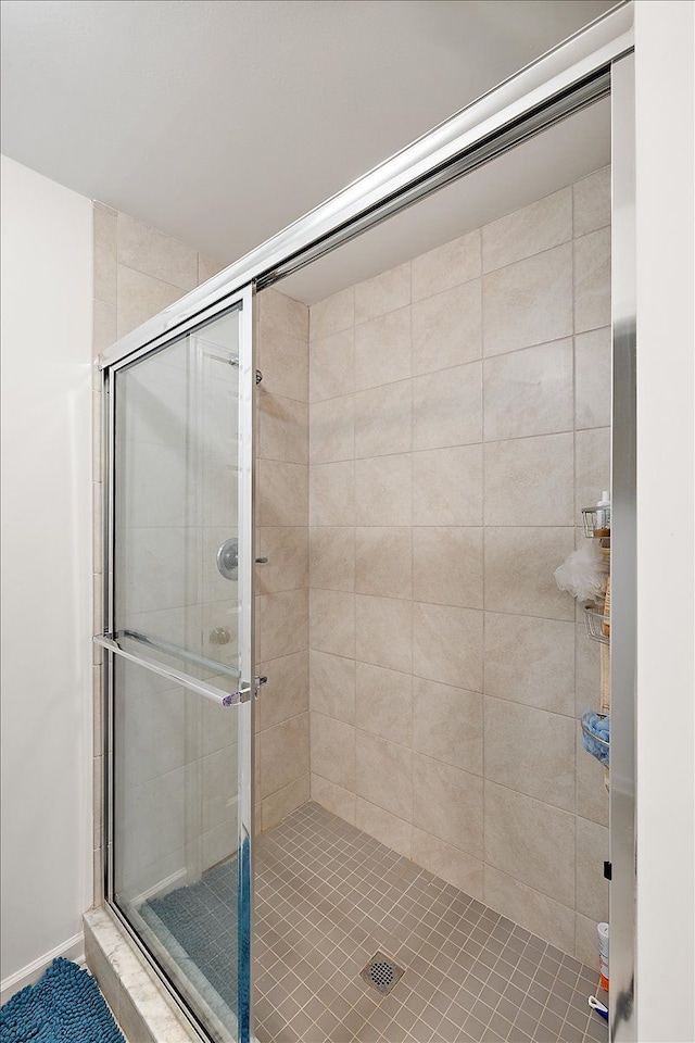 bathroom with walk in shower