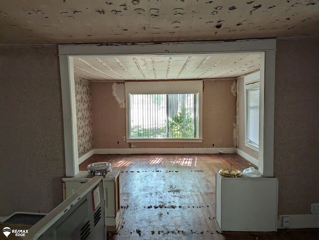 miscellaneous room with hardwood / wood-style flooring