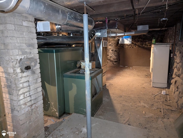 view of basement