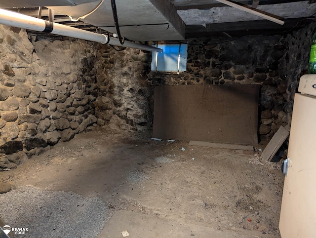 view of basement