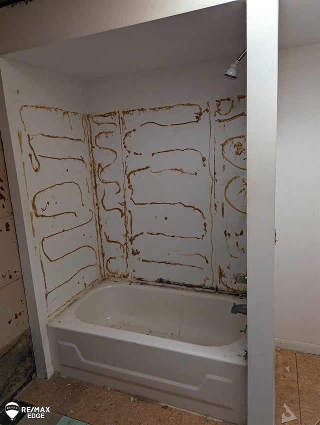 bathroom featuring bathing tub / shower combination