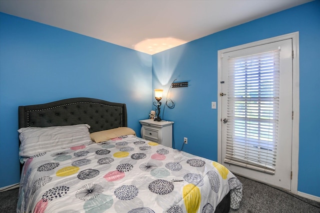 bedroom featuring carpet floors