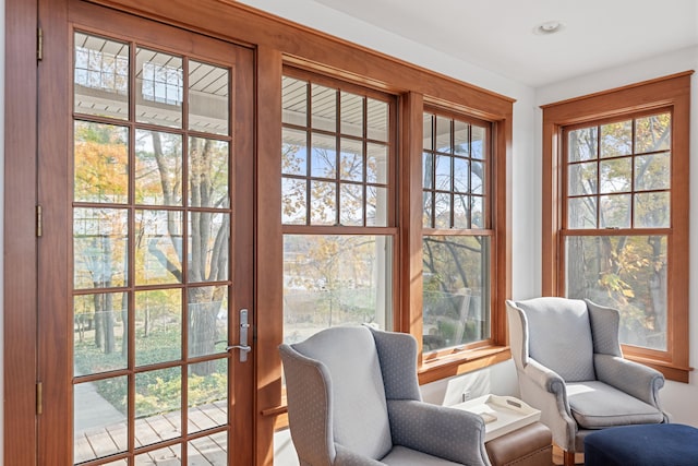 entryway with a wealth of natural light