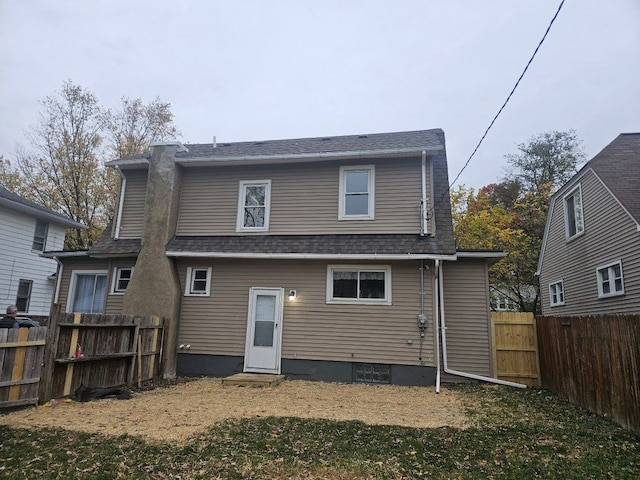 view of rear view of property