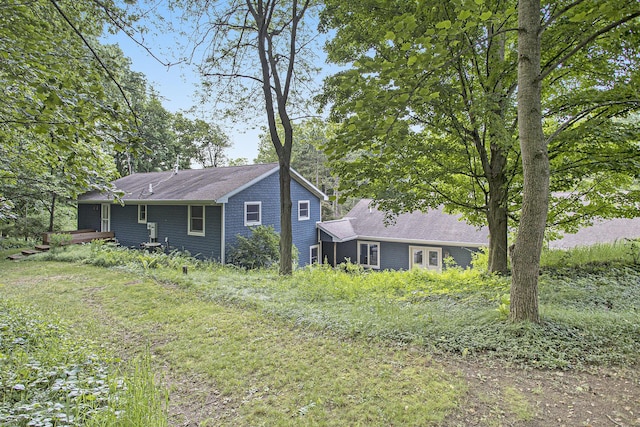 16460 15 Mile Rd, Marshall, MI 49068 - rear view of property with a wooden deck