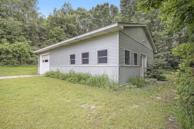 16460 15 Mile Rd, Marshall, MI 49068 - view of home's exterior featuring a yard and a garage